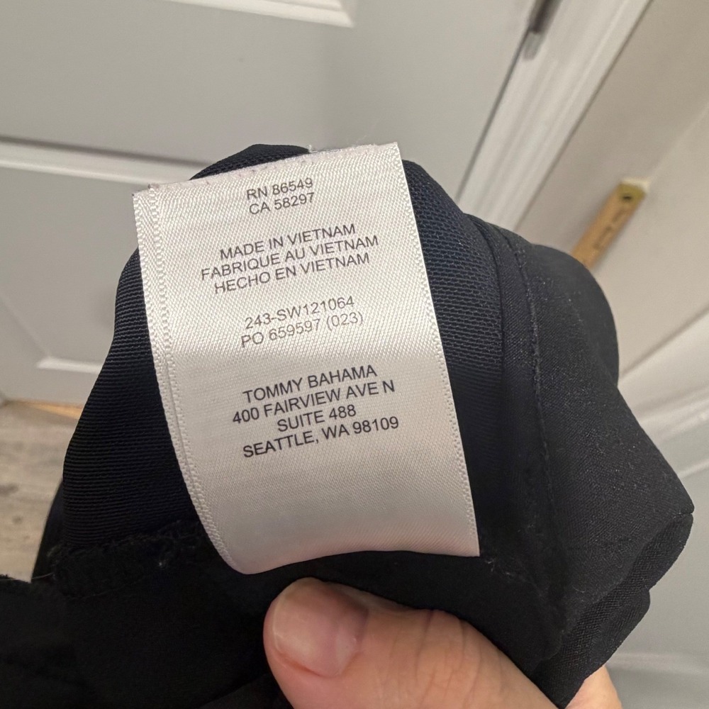 Tommy Bahama Womens Coastal City Pant IslandZone Stretch Black 4 - Picture 7 of 16